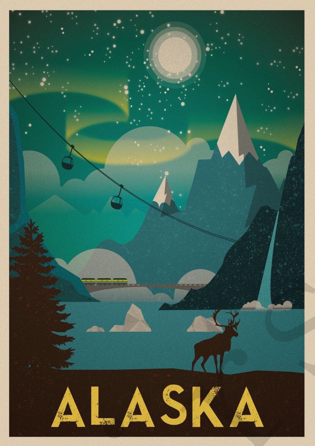 Poster Vintage Ville