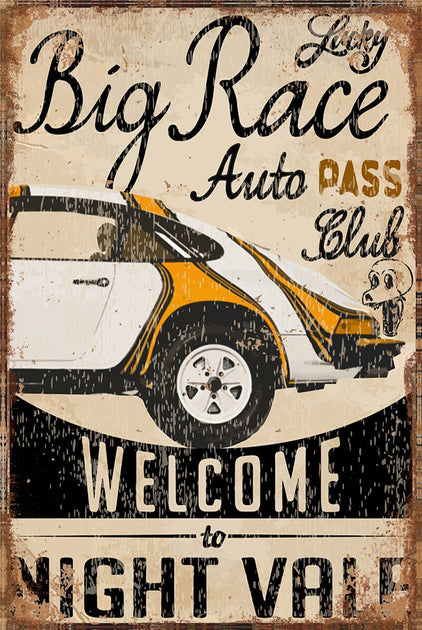Poster ArtTor 50x50 Cm - Voiture Vintage Sportif - Décoration Murale Papier