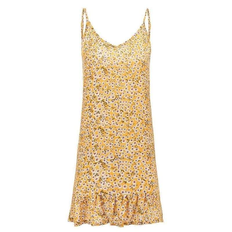 Robe Américain Vintage Jaune