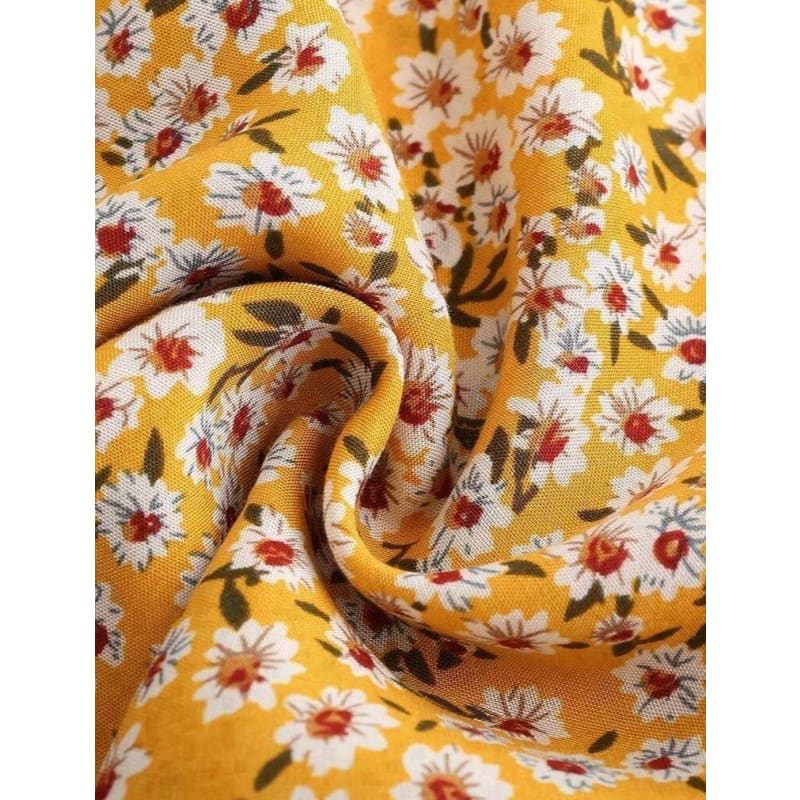 Robe Américain Vintage Jaune