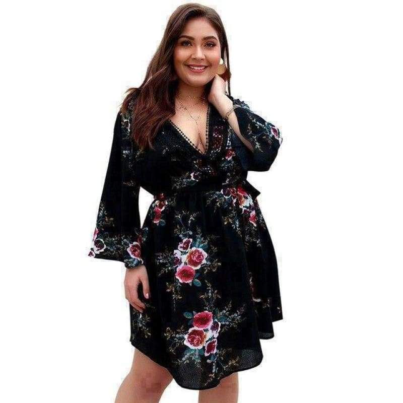 Robe Crayon Vintage Grande Taille