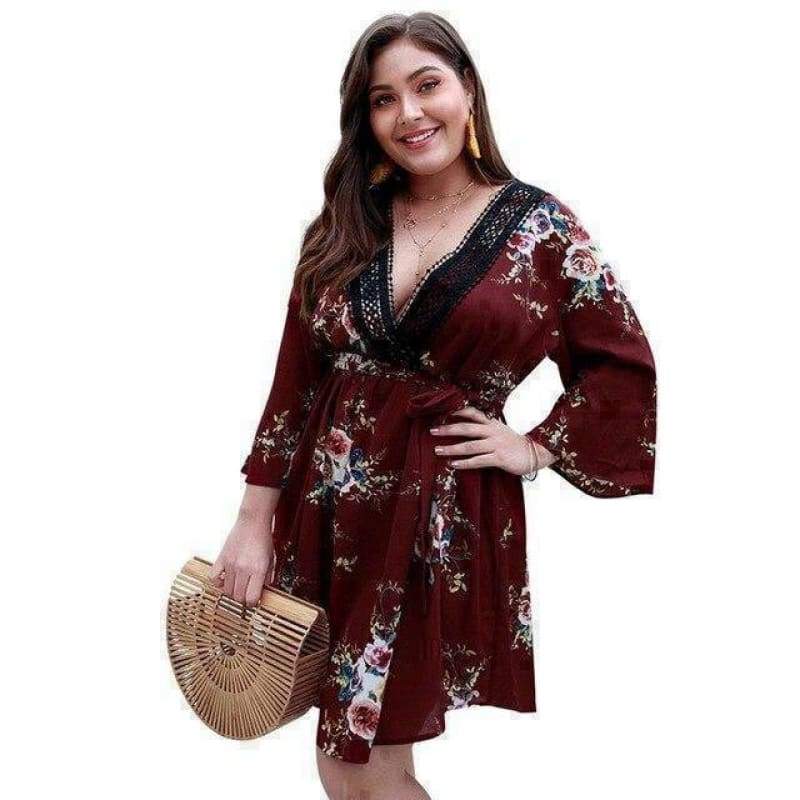 Robe Crayon Vintage Grande Taille