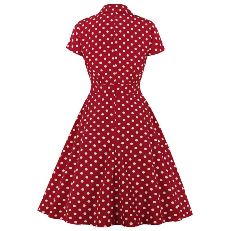 Robe De Cocktail Rouge Vintage