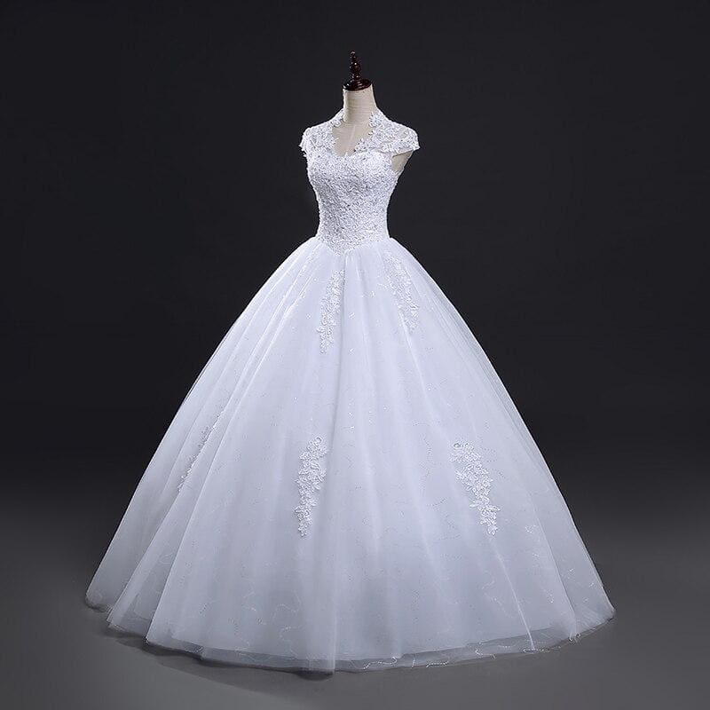 Robe De Mariée Ivoir Longue Vintage