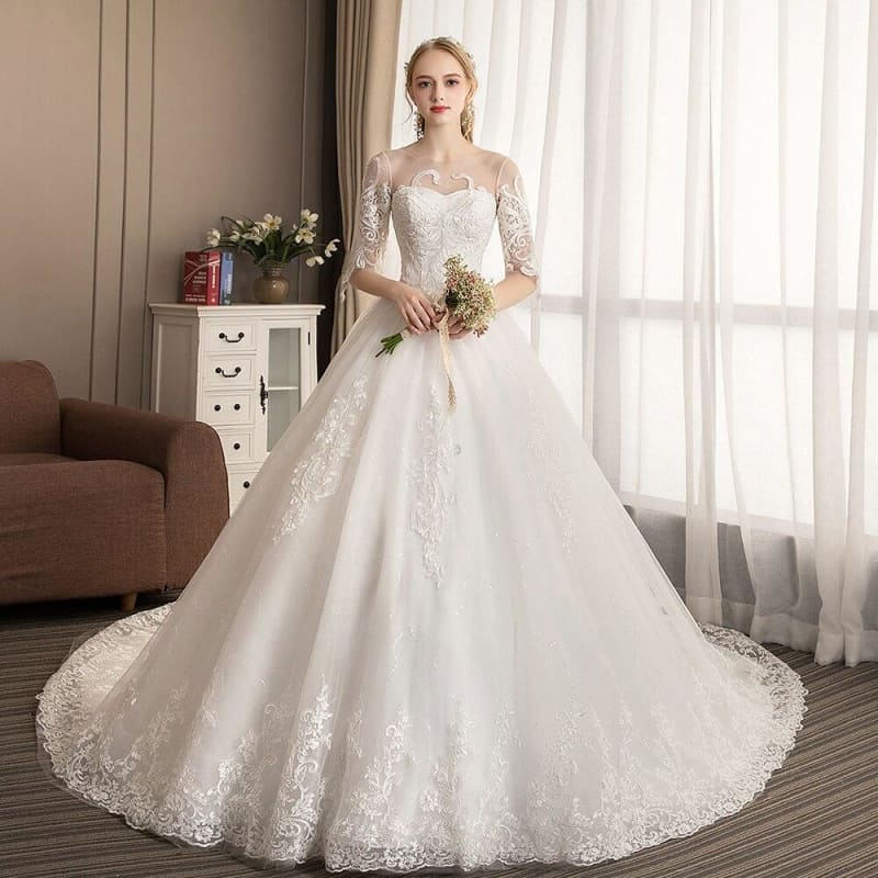 Robe De Mariée Motif Vintage