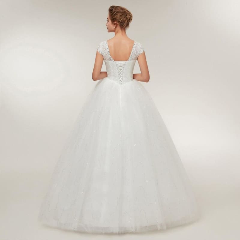 Robe De Mariée Vintage Dentelle Dos Nu