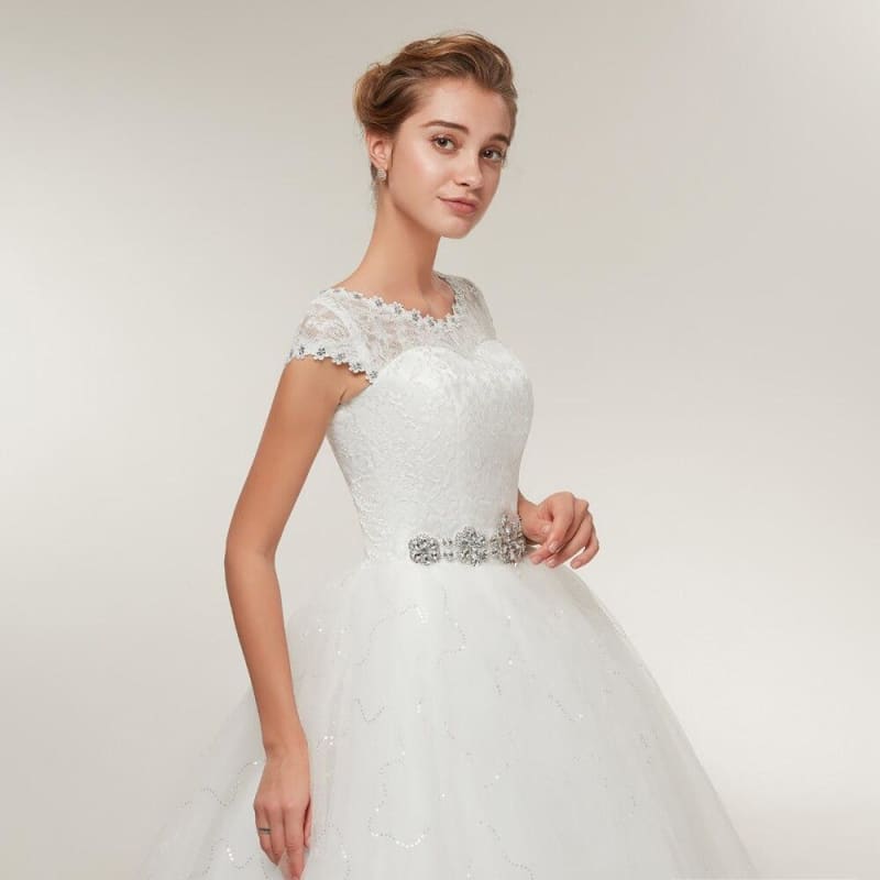 Robe De Mariée Vintage Dentelle Dos Nu