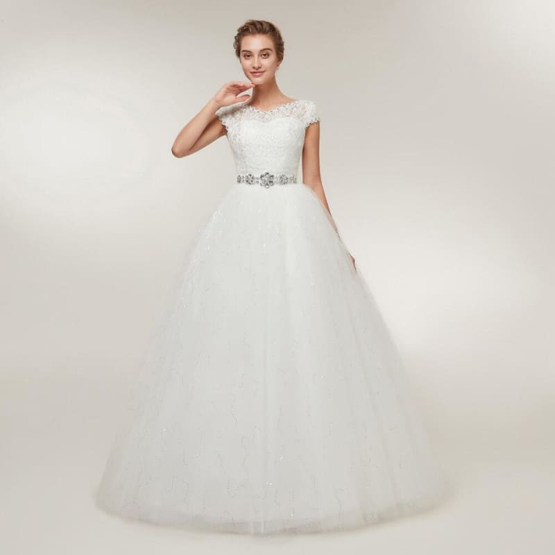 Robe De Mariée Vintage Dentelle Dos Nu