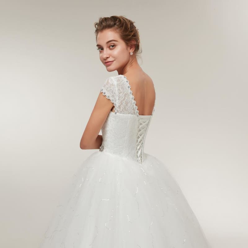 Robe De Mariée Vintage Dentelle Dos Nu