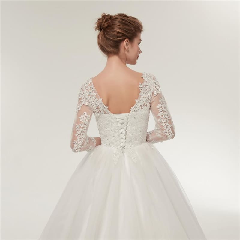 Robe De Mariée Vintage Longue Blanche