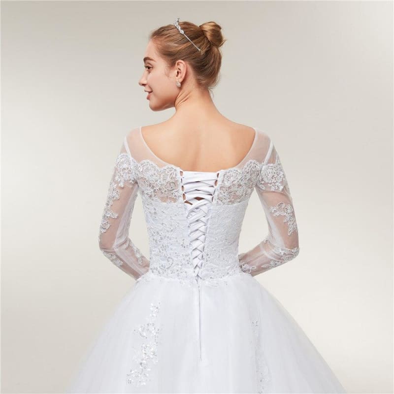 Robe De Mariée Vintage Manche Longue
