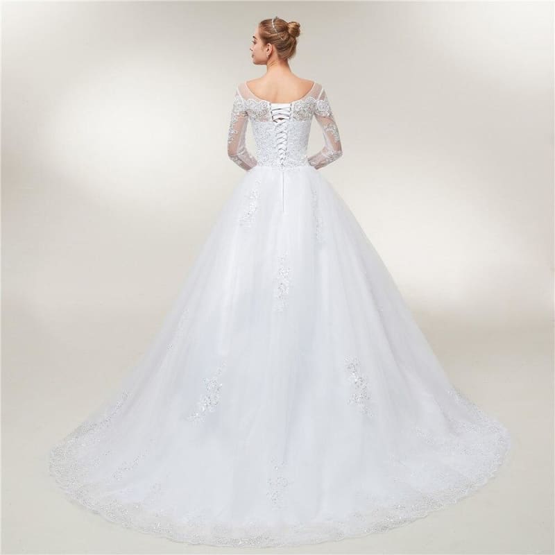 Robe De Mariée Vintage Manche Longue
