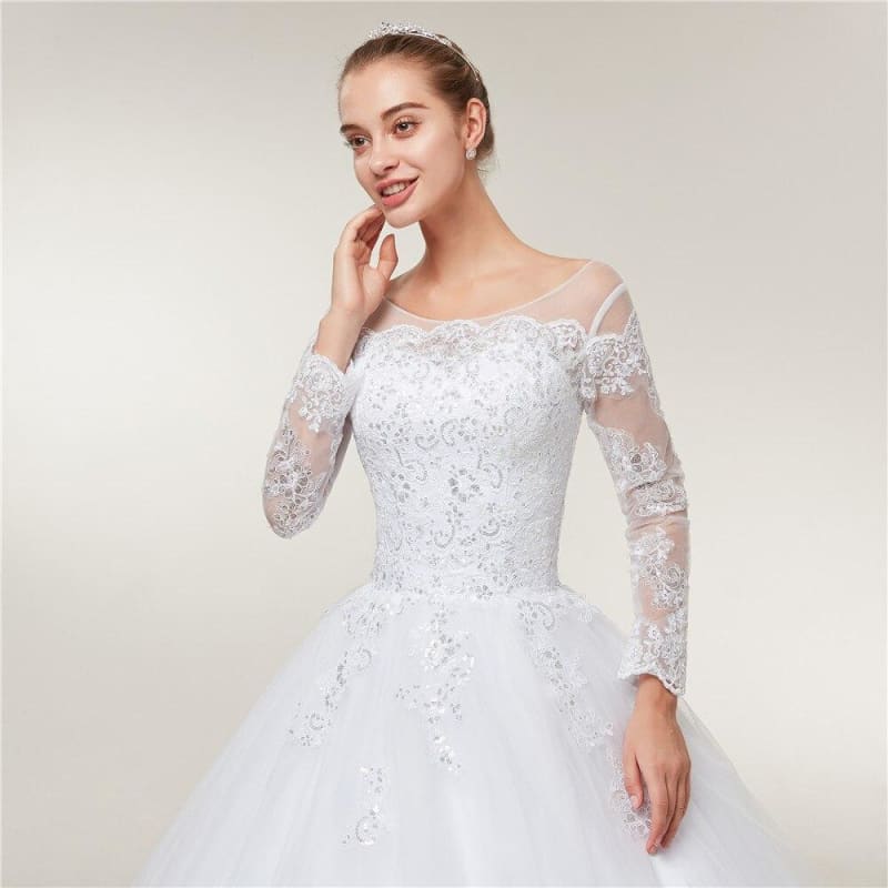 Robe De Mariée Vintage Manche Longue