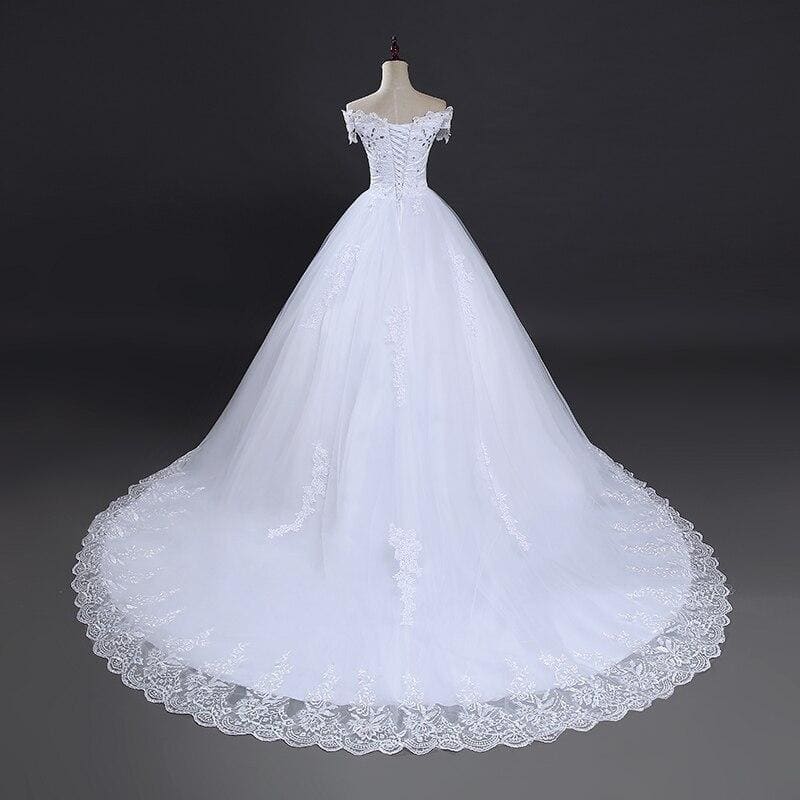 Robe De Mariée Vintage Motifs Dentelle