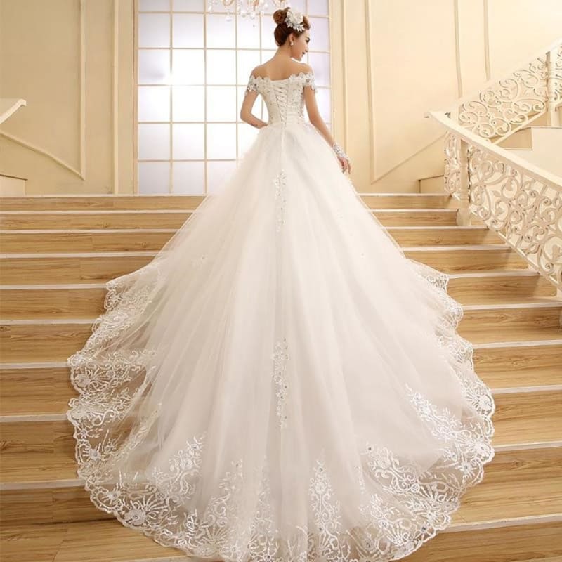 Robe De Mariée Vintage Motifs Dentelle