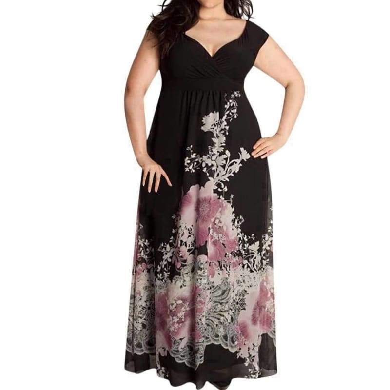 Robe Esprit Vintage Grande Taille Noir
