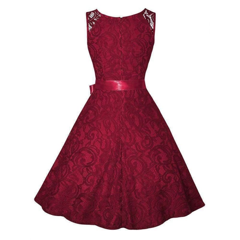 Robe Femme Rouge Vintage