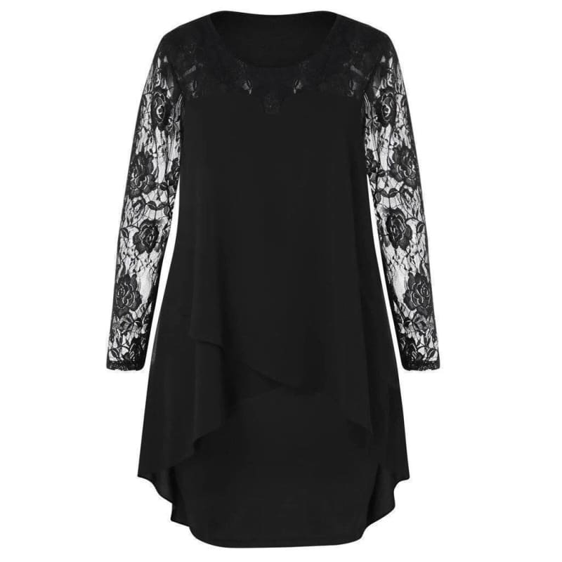 Robe Grande Taille Vintage Noir