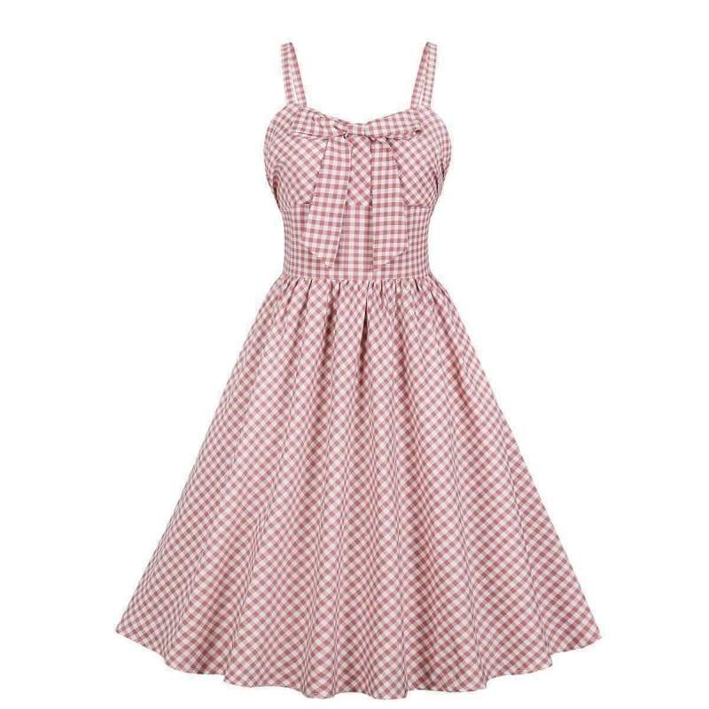Robe Inspiration Rétro Rose Poudré