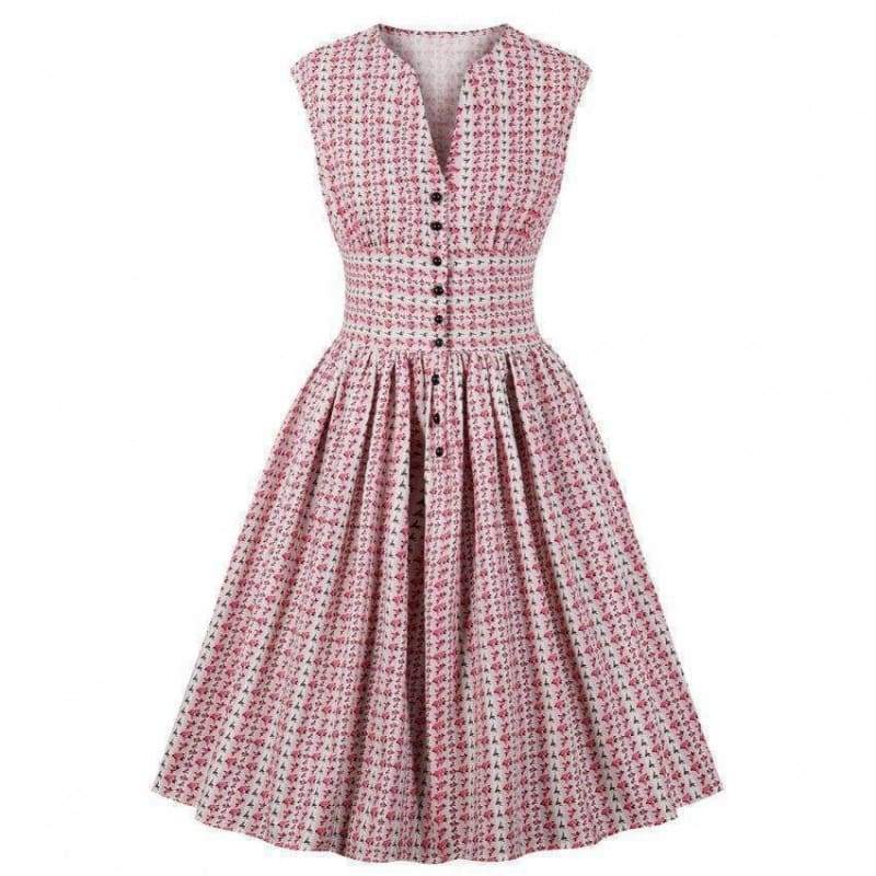Robe Inspiration Vintage Bleu