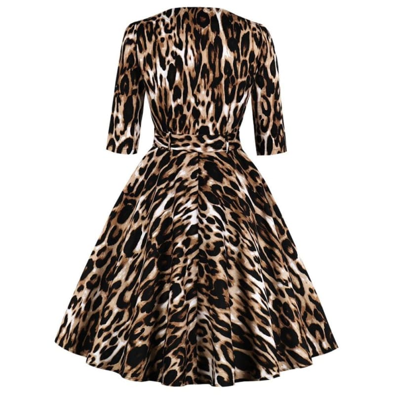 Robe Léopard Rétro