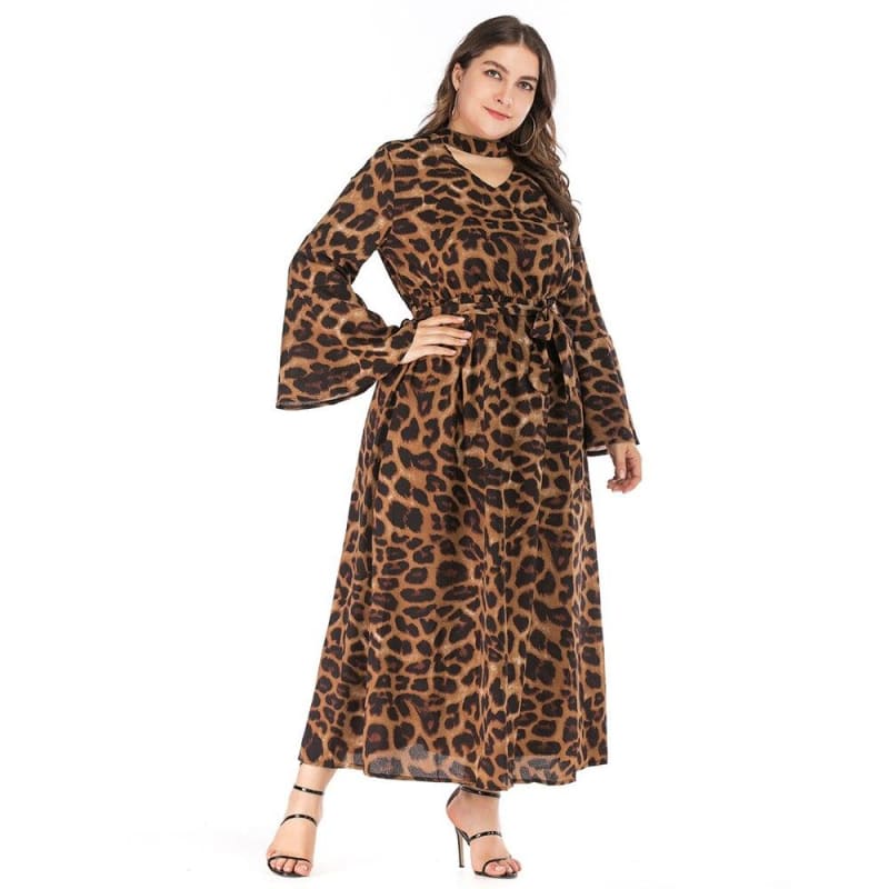 Robe Léopard Vintage Grande Taille