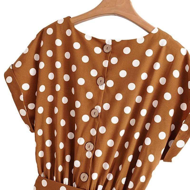 Robe Longue Marron Vintage