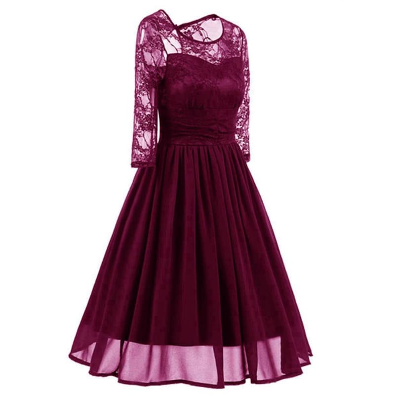 Robe Longue Vintage Dentelle