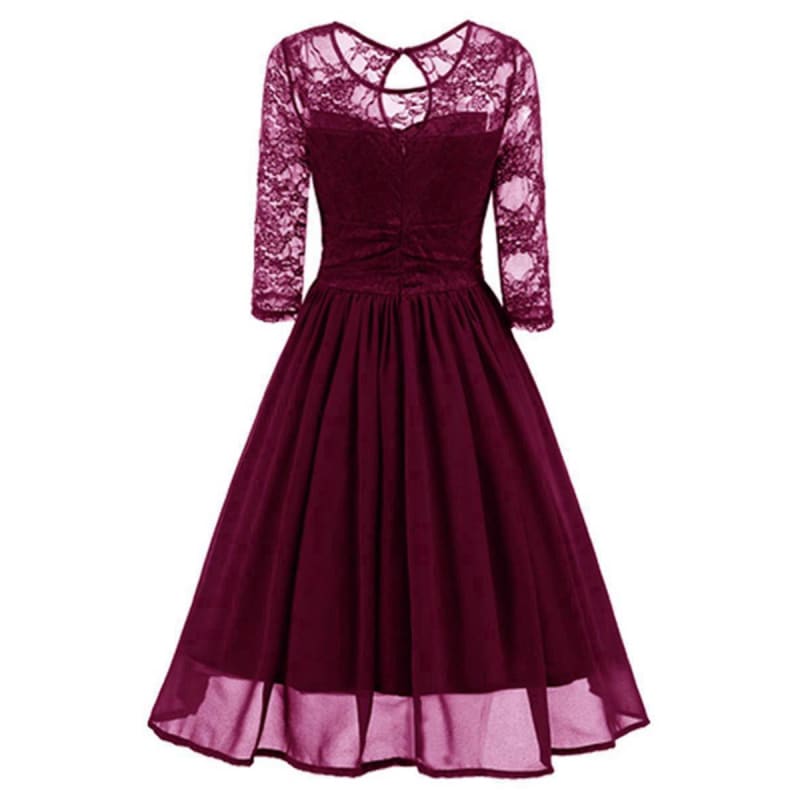 Robe Longue Vintage Dentelle
