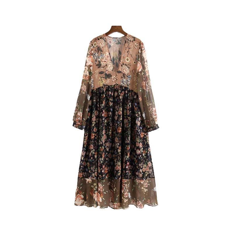 Robe Longue Vintage Multi