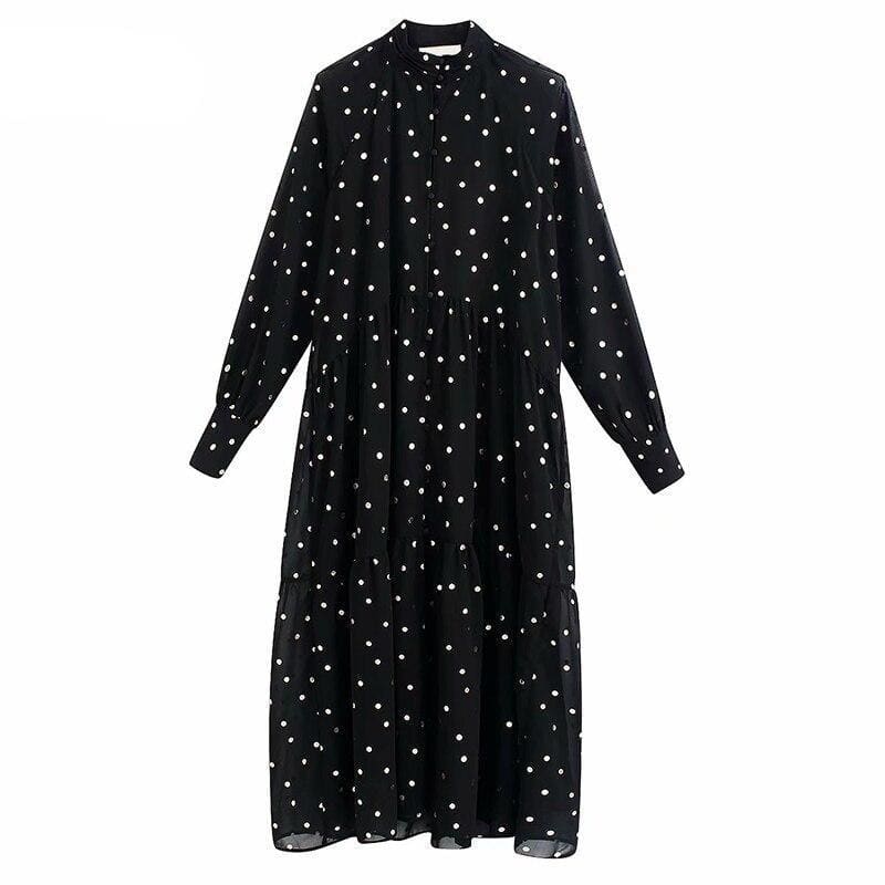 Robe Longue Vintage Noire