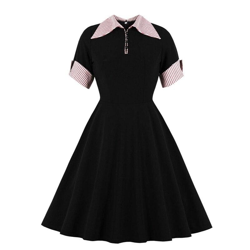Robe Noire Ange Vintage
