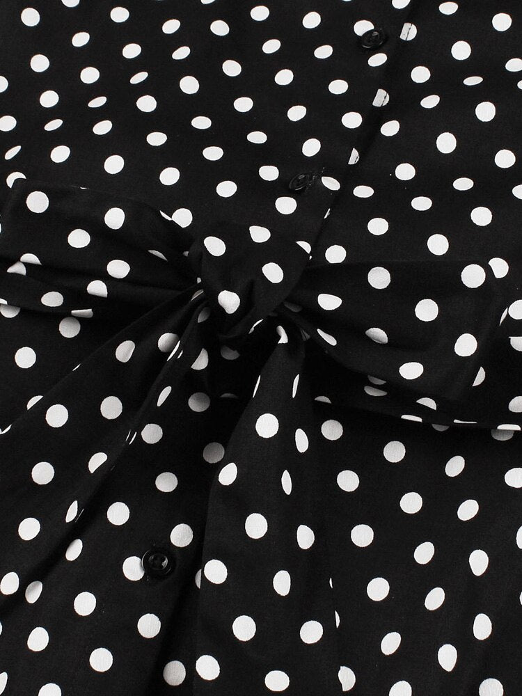 Robe Rétro Vintage Été Blanc