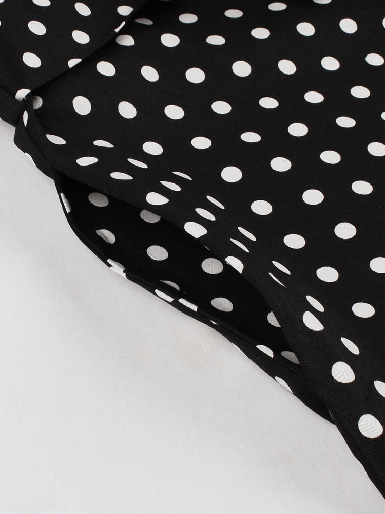 Robe Rétro Vintage Été Blanc