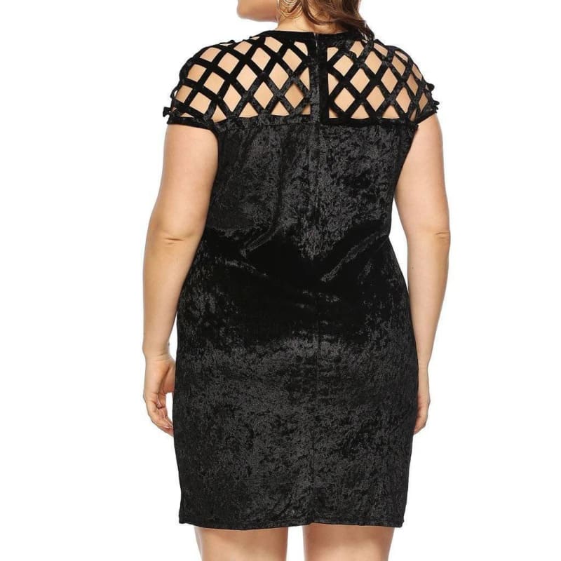 Robe Style Vintage Noir Grande Taille