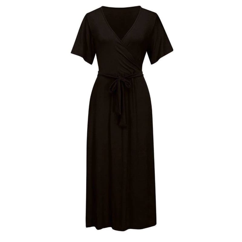 Robe Très Grande Taille Vintage Noir