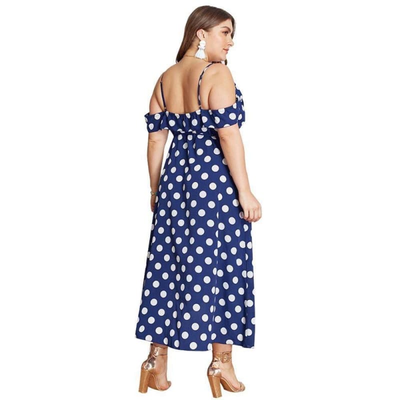 Robe Vintage À Pois Grande Taille