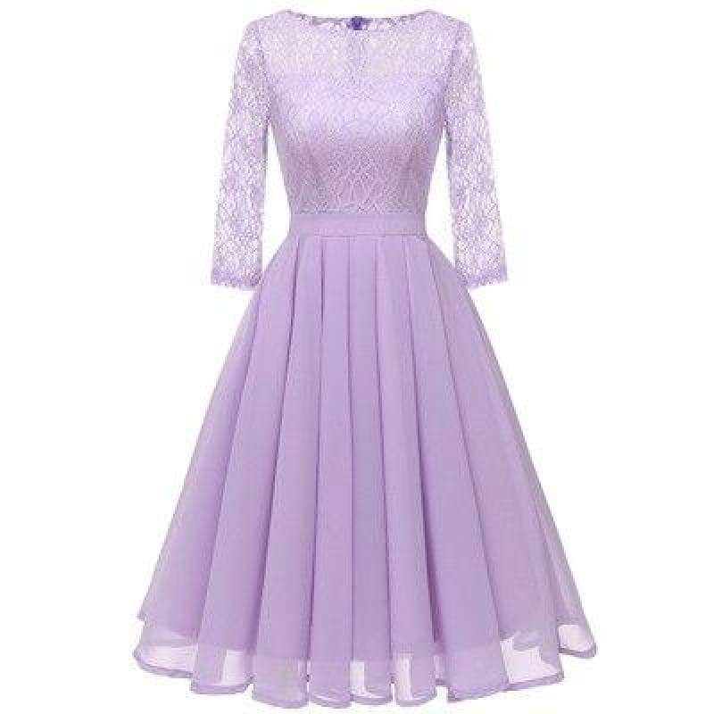 Robe Vintage Année 50 Violet
