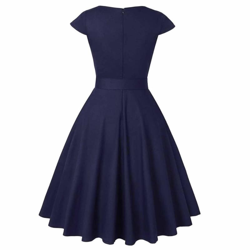 Robe Vintage Bleu Électrique