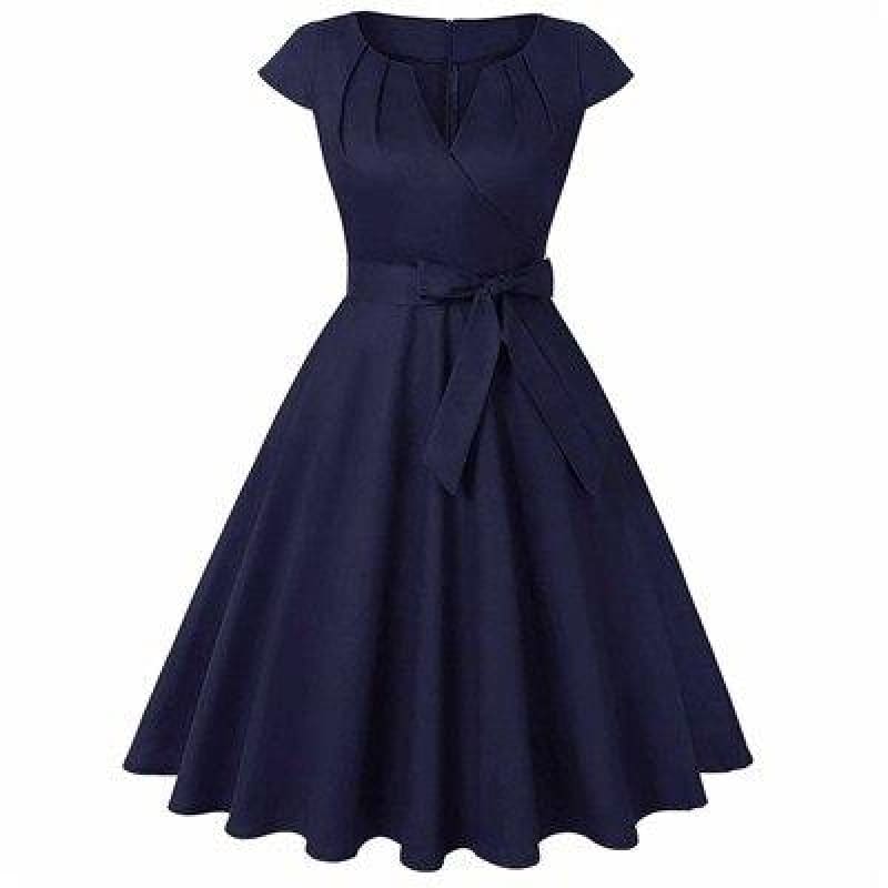 Robe Vintage Bleu Électrique