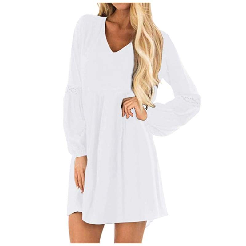 Robe Vintage Été Blanc