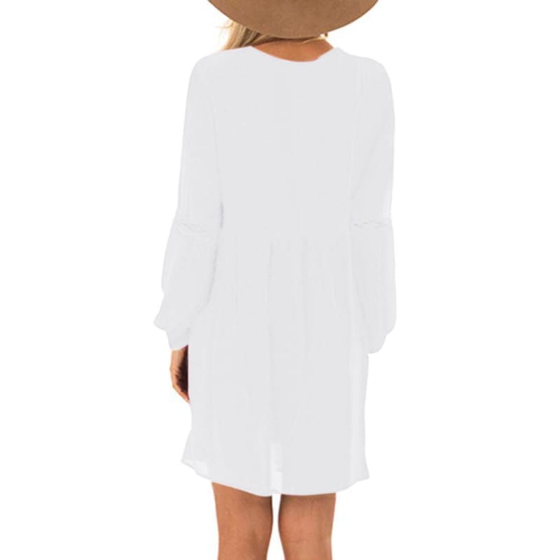 Robe Vintage Été Blanc