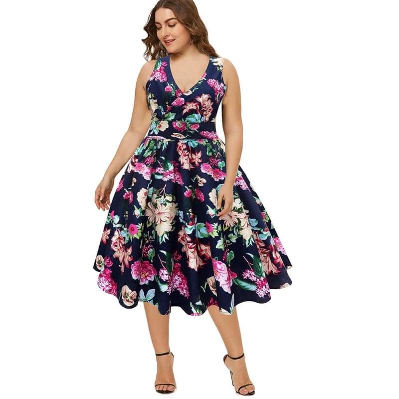 Robe Vintage Fleurie Grande Taille