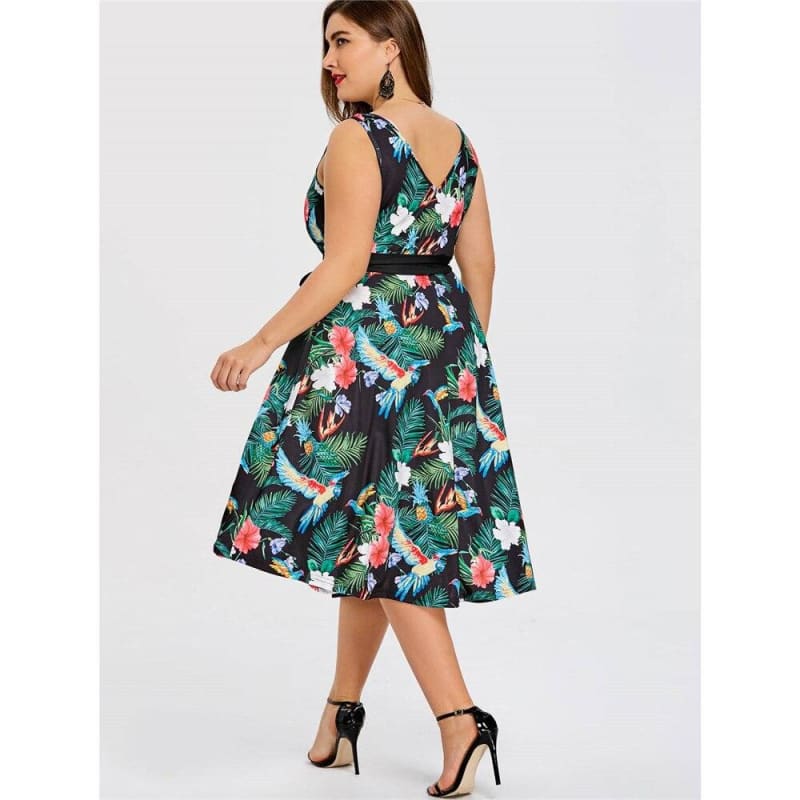 Robe Vintage Grande Taille Fleurie