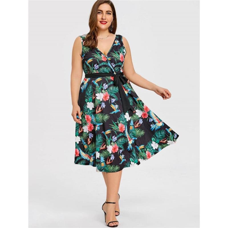 Robe Vintage Grande Taille Fleurie