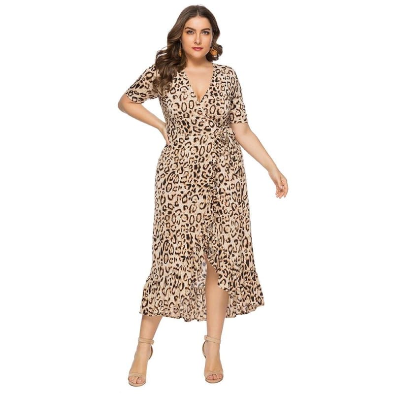 Robe Vintage Grande Taille Léopard