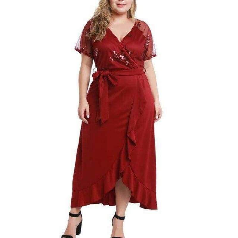 Robe Vintage Grande Taille Rouge