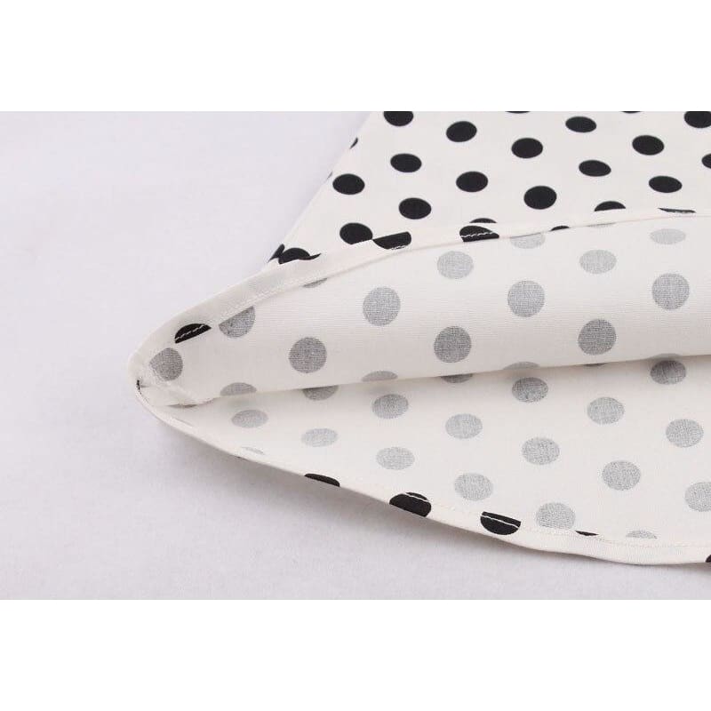 Robe Vintage Imprimé Blanc