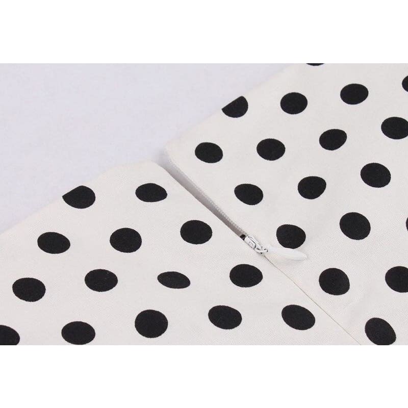 Robe Vintage Imprimé Blanc