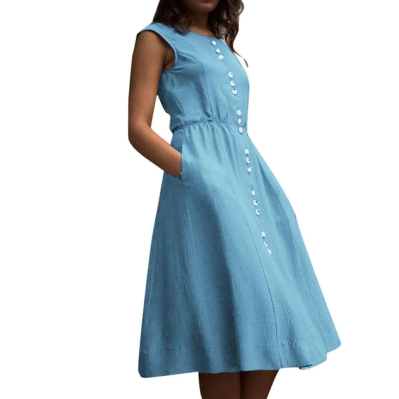 Robe Vintage Nuage Bleu Ciel
